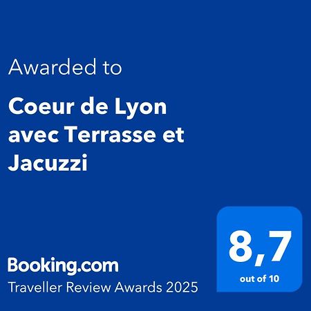 Coeur De Lyon Avec Terrasse Et Jacuzzi Daire Dış mekan fotoğraf