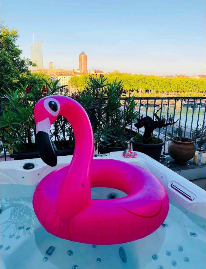 Coeur De Lyon Avec Terrasse Et Jacuzzi Daire Dış mekan fotoğraf
